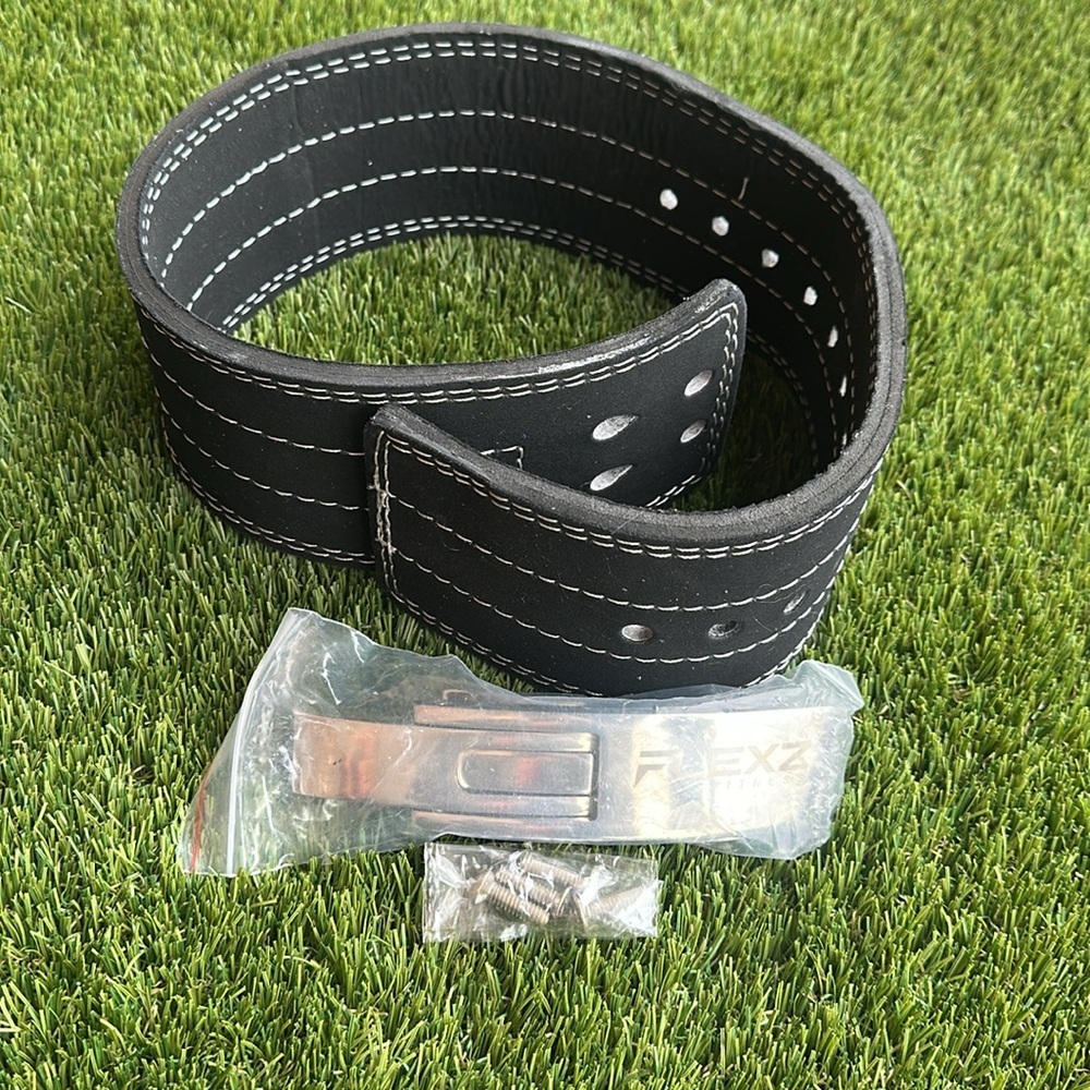 Flexz Fitness Powerlifting Weightlifting Belt Size Small 24”-30” waist - Picture 4 of 6